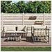Set Divani da Giardino 5 pz con Cuscini Antracite in Polyrattan - Foto miniatura 2