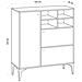 Ewa Credenza Alta Con 3 Ante E 4 Nicchie In Rovere 100x125cm - Foto miniatura 5