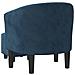 Poltrona Cabriolet con Poggiapiedi Blu Scuro in Velluto - Foto miniatura 5