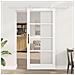 Set di porte scorrevoli  con hardware bianco 93x202 cm in legno di pino, Porta interna con vetro 'ORKDAL'bianca 93x202x4 cm - Foto miniatura 2