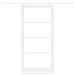 Set di porte scorrevoli  con hardware bianco 93x202 cm in legno di pino, Porta interna con vetro 'ORKDAL'bianca 93x202x4 cm - Foto miniatura 4