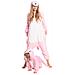 Pigiama Per Bambini Kigurumi Onesie Costume Dinosauro Rosa 105-115 - Foto miniatura 4