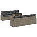 Set Divano da Giardino 9 pcs Grigio 100 x 55 x 73 cm - Foto miniatura 1