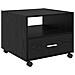Tavolino da salotto with Drawer Rovere nero 55 x 55 x 45 cm - Foto miniatura 1