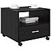 Tavolino da salotto with Drawer Rovere nero 55 x 55 x 45 cm - Foto miniatura 3