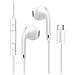 Cuffie Cablate Usb-c Per Iphone 17 Air Con Microfono Integrato, Bianco - Foto miniatura 1