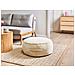 Pouf Yulle Velluto Beige Chiaro - Foto miniatura 1