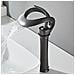 Rubinetto per lavabo da bagno, Blackswan, tipo M217, modello nero con bocca a cascata e montaggio su piano, misura 34 cm - Foto miniatura 4