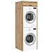 Mobiletto per lavatrice Rovere artigianale 67,5 x 68 x 200 cm - Foto miniatura 3