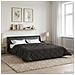 Duvet Estivo Antracite 200 x 220 cm Microfibra e Fleece Teddy - Foto miniatura 4