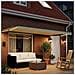 Tenda retrattile manuale con LED Crema e Antracite 4 x 2 m - Foto miniatura 3