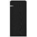 Mobiletto da Bagno Sotto Lavabo Rovere Nero 56 x 37,5 x 81 cm - Foto miniatura 4
