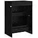 Mobiletto da Bagno Sotto Lavabo Rovere Nero 56 x 37,5 x 81 cm - Foto miniatura 5