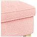Poggiapiedi Rosa 55 x 35 x 41 cm Bouclé - Foto miniatura 4