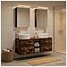Set di mobili per il bagno 5 pcs Rovere Fumo - Foto miniatura 2