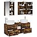 Set di mobili per il bagno 5 pcs Rovere Fumo - Foto miniatura 3