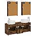 Set di mobili per il bagno 5 pcs Rovere Fumo - Foto miniatura 7