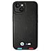 Custodia Bmw Bmhmp14m22ptdk Per Iphone 14 Plus 6.7 Nera / Nera Con Stampa In Pelle Tricolor Magsafe - Foto miniatura 1
