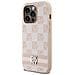Dkny ""custodia In Pelle Con Motivo A Check E Righe Stampate Per Iphone 14 Pro"" - Rosa - Foto miniatura 1