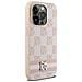Dkny ""custodia In Pelle Con Motivo A Check E Righe Stampate Per Iphone 14 Pro"" - Rosa - Foto miniatura 2