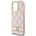 Dkny ""custodia In Pelle Con Motivo A Check E Righe Stampate Per Iphone 14 Pro"" - Rosa - Foto miniatura 4