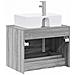 Set di mobili per il bagno Sonoma grigio Legno ingegnerizzato - Foto miniatura 8