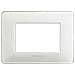 Placca 3 Posti Matix, Tecnopolimero, 120xh. 84 Mm Ghiaccio - Foto miniatura 3