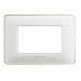 Placca 3 Posti Matix, Tecnopolimero, 120xh. 84 Mm Ghiaccio - Foto miniatura 1