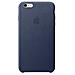 Custodia in Pelle per iPhone 6S Plus Blu Notte - Foto miniatura 1