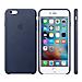Custodia in Pelle per iPhone 6S Plus Blu Notte - Foto miniatura 12