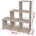 Libreria Scalare / Scaffale Espositore 107 cm Rovere - Foto miniatura 7