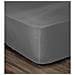 Coprimaterasso 100% Cotone 140 x 190 x 30 cm Grigio Scuro - Foto miniatura 1