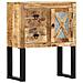 Credenza 60x30x76 Cm In Legno Massello Di Mango - Foto miniatura 1