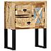 Credenza 60x30x76 Cm In Legno Massello Di Mango - Foto miniatura 7