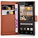 Custodia Compatibile Con Huawei Ascend G6 In Marrone Pastello - Coperchio Protettiva Con Chiusura Magnetica, Funzione Stand E Tasca Per Le Carte - Foto miniatura 2