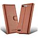 Custodia Compatibile Con Huawei Ascend G6 In Marrone Pastello - Coperchio Protettiva Con Chiusura Magnetica, Funzione Stand E Tasca Per Le Carte - Foto miniatura 5