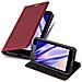 Custodia Compatibile Con Nokia Lumia 640 In Rosso Mela - Coperchio Protettiva Con Chiusura Magnetica, Funzione Stand E Tasca Per Le Carte - Foto miniatura 1