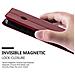 Custodia Compatibile Con Nokia Lumia 640 In Rosso Mela - Coperchio Protettiva Con Chiusura Magnetica, Funzione Stand E Tasca Per Le Carte - Foto miniatura 8