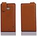 Custodia Compatibile Con Nokia Lumia 929 / 930 In Marrone Cioccolata - Coperchio Protettivo In Design Flip Realizzato In Similpelle Testurizzata - Foto miniatura 2