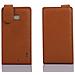 Custodia Compatibile Con Nokia Lumia 929 / 930 In Marrone Cioccolata - Coperchio Protettivo In Design Flip Realizzato In Similpelle Testurizzata - Foto miniatura 5