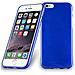 Custodia Compatibile Con Apple Iphone 6 / Iphone 6s In Blu - Coperchio Protettivo In Silicone Tpu Flessibile Con Design Spazzolato - Foto miniatura 1