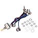 Chitarra Cablaggio Kit 3 Way Switch 2 Volume 2 Tone 1 Jack 500k Vaso Per Les Paul Lp Chitarra - Foto miniatura 1