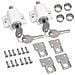 2pcs Scorrevole Patio Serratura Scorrevole Patio Door Catture Set Della Finestra Di Sicurezza Di Blocco E Patio Per Porte E Finestre Scorrevoli Bolt Universale Locks Bianco - Foto miniatura 1