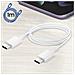 Cavo Usb-c / Usb-c 1m Con Ricarica Rapida 3a Originale Modello Ep-dg977bwe, Bianco - Foto miniatura 3