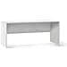 Scrivania Moderna In Legno Bianco Ossido 180x69x H76 Cm - Foto miniatura 1