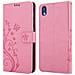 Custodia Compatibile Con Honor 8s / Huawei Y5 2019 In Rosa Fiore - Coperchio Protettivo In Design Floreale Con Chiusura Magnetica, Funzione Stand E Slot Per Carte - Foto miniatura 8