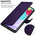 Cadorabo Custodia Compatibile Con Samsung Galaxy A52 5g In Lilla Scuro Fiore - Coperchio Protettivo In Design Floreale Con Chiusura Magnetica, Funzione Stand E Slot Per Carte - Foto miniatura 4