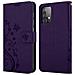 Cadorabo Custodia Compatibile Con Samsung Galaxy A52 5g In Lilla Scuro Fiore - Coperchio Protettivo In Design Floreale Con Chiusura Magnetica, Funzione Stand E Slot Per Carte - Foto miniatura 7