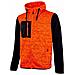 Upower Rainbow Felpa Maglia Manica Lunga A Zip Intera Felpata Con Cappuccio Colore Orange Fluo Tg. 2xl - Foto miniatura 1