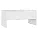 Tavolino Da Salotto Bianco 102x50,5x46,5cm In Legno Multistrato - Foto miniatura 4